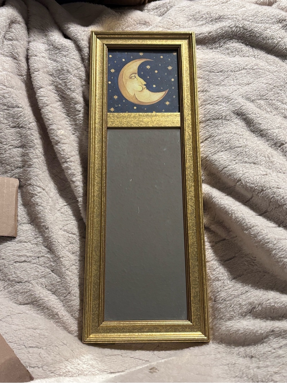 Vintage Mary Beth Zeitz Celestial Moon Face Mirror